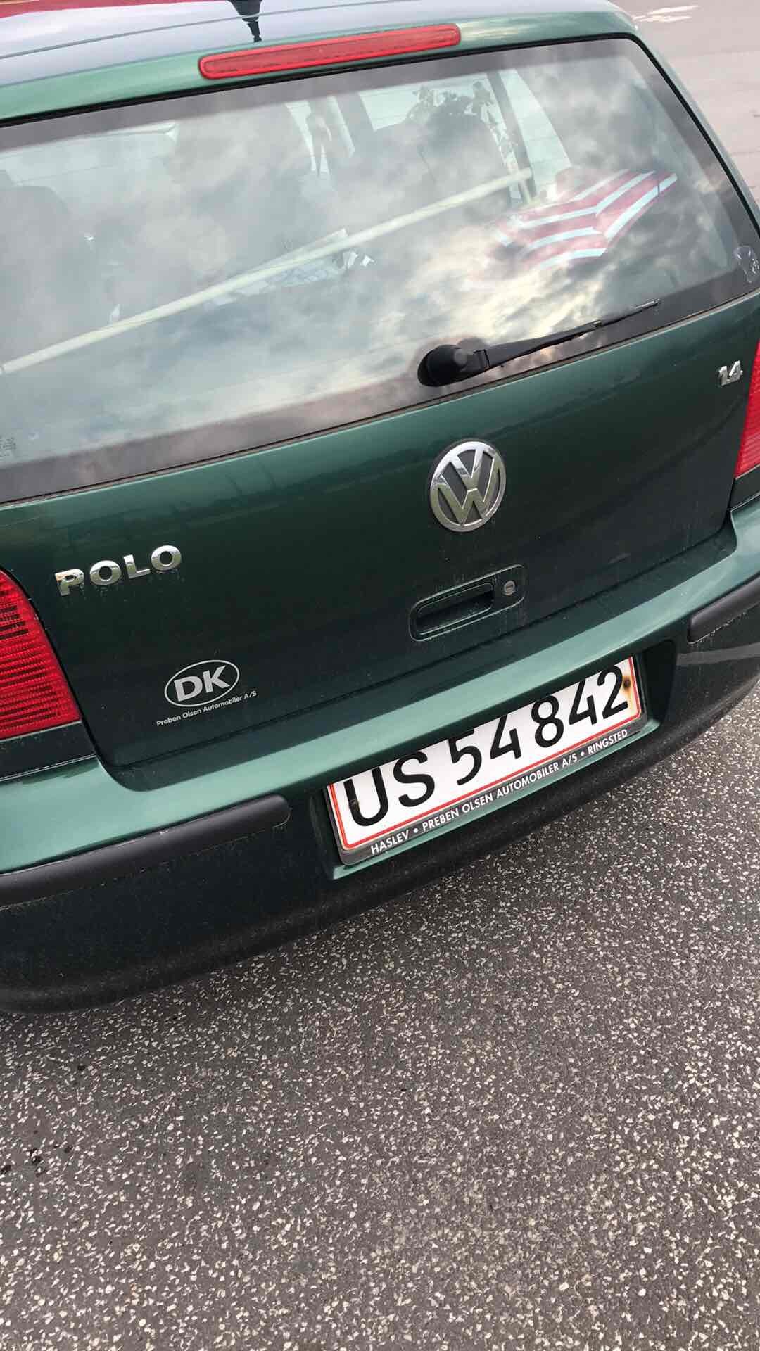 Grøn VW Polo fra 2001