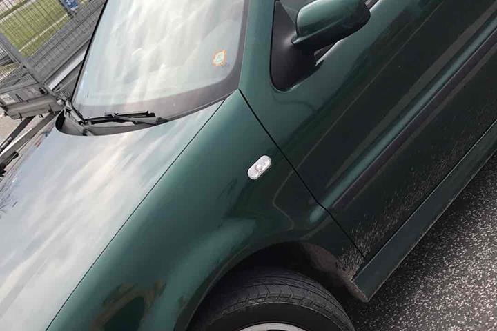 Grøn VW Polo fra 2001