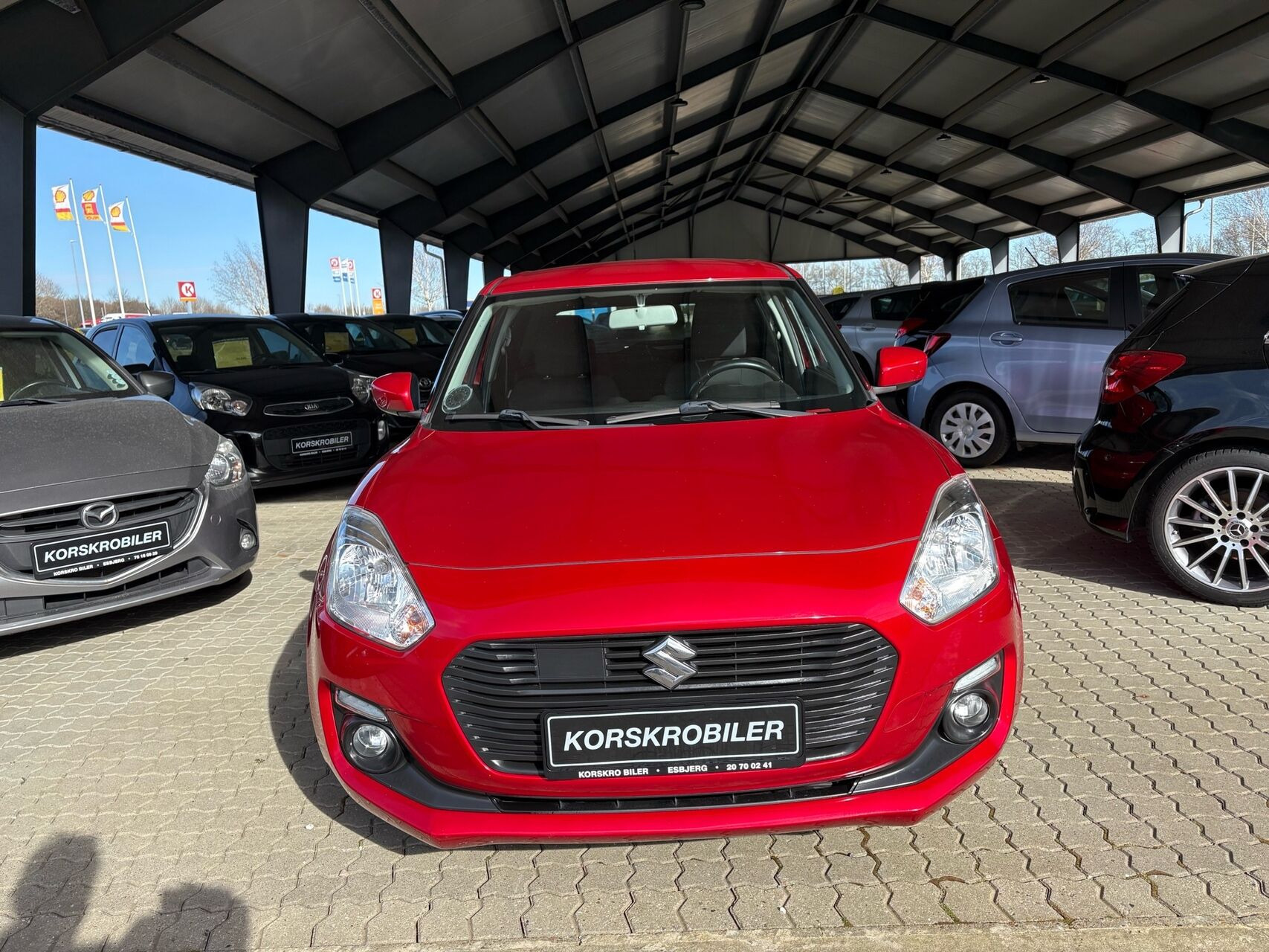Rød Suzuki Swift fra 2018