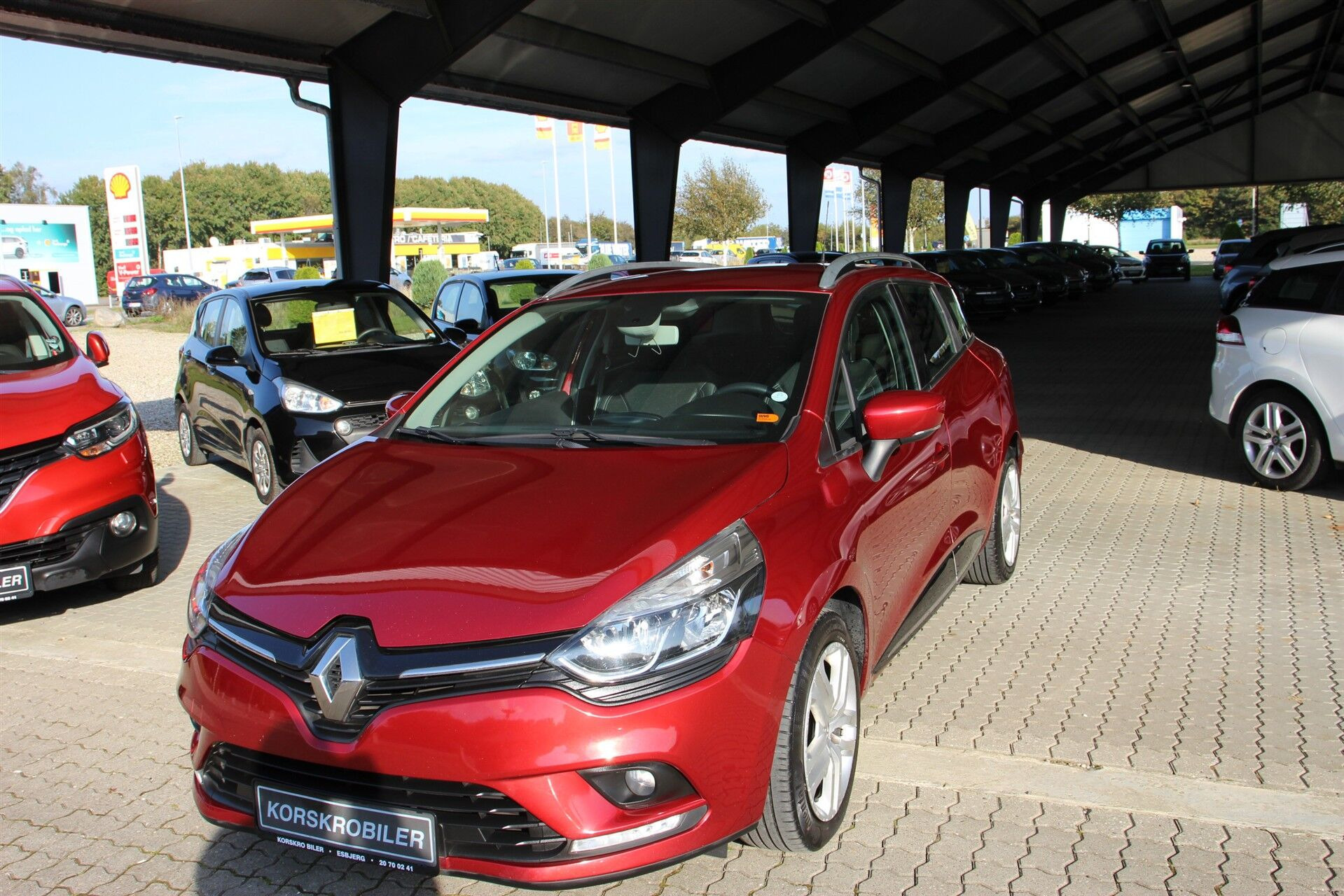 Rød Renault Clio fra 2019