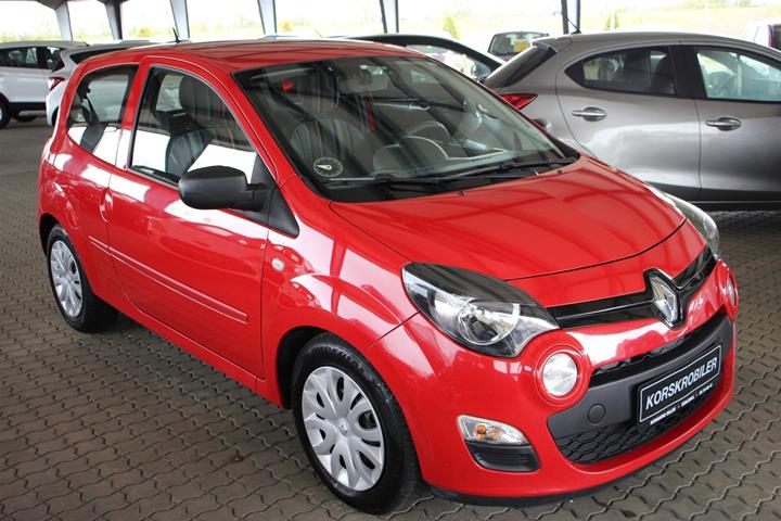 Rød Renault Twingo fra 2013 set udefra