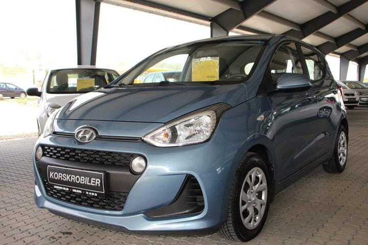 Blå Hyundai i10 fra 2019