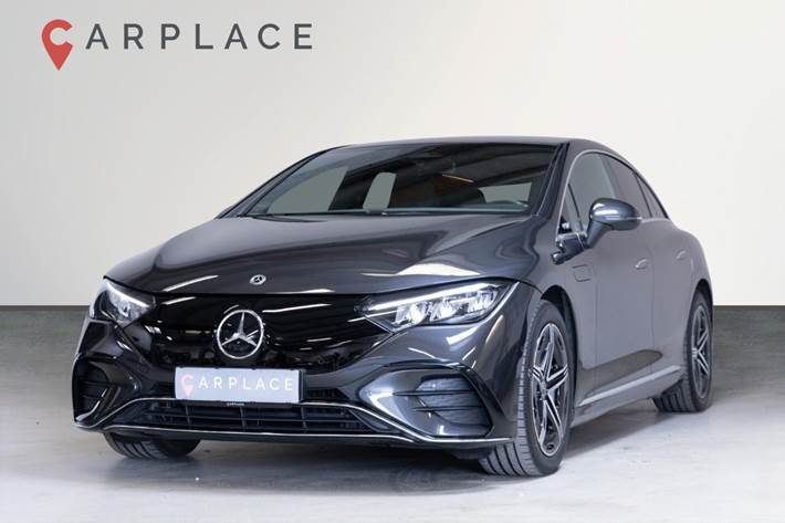 Grå Mercedes EQE350 fra 2024