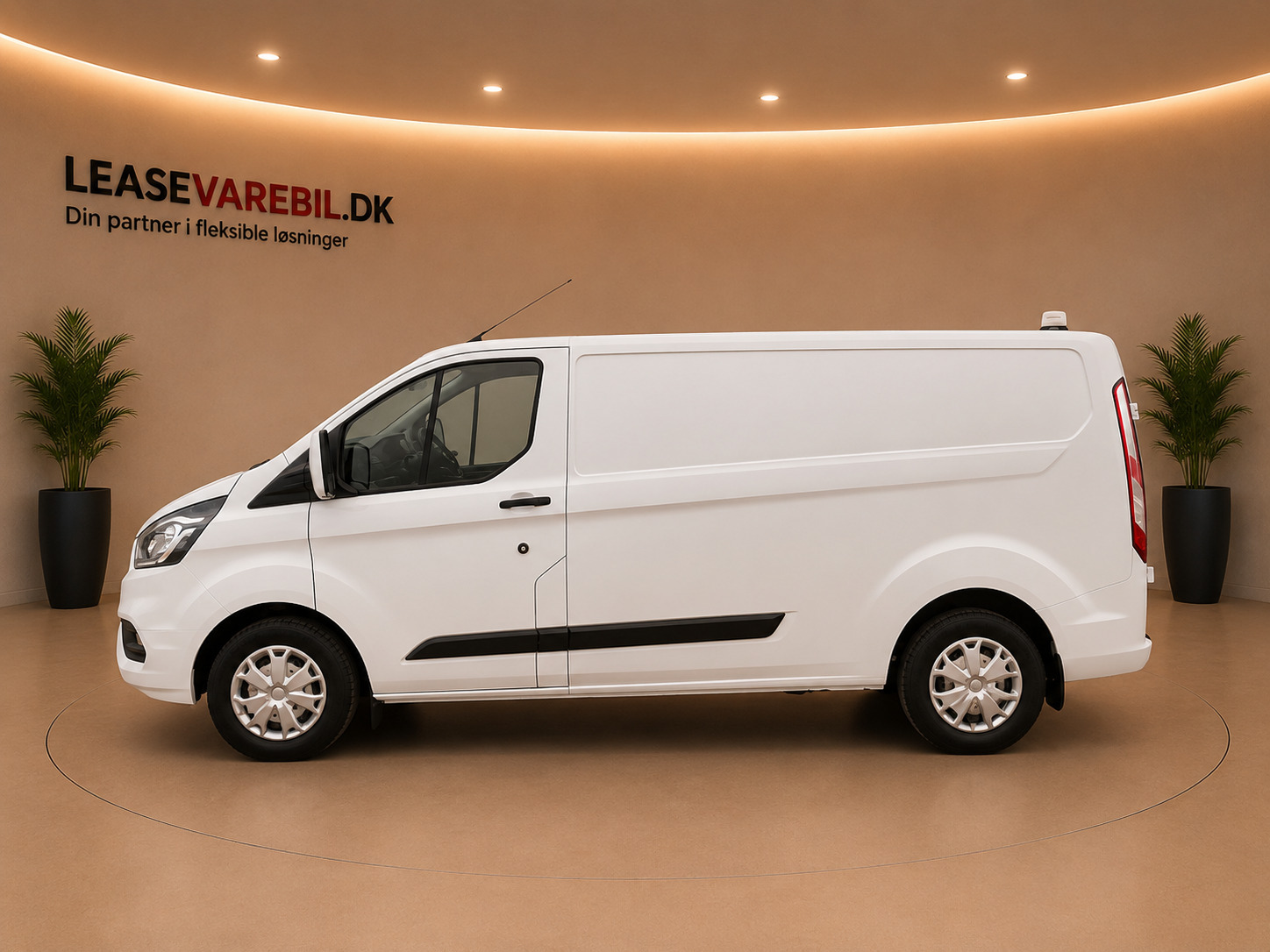 Hvid Ford Transit Custom 300 L2 fra 2021
