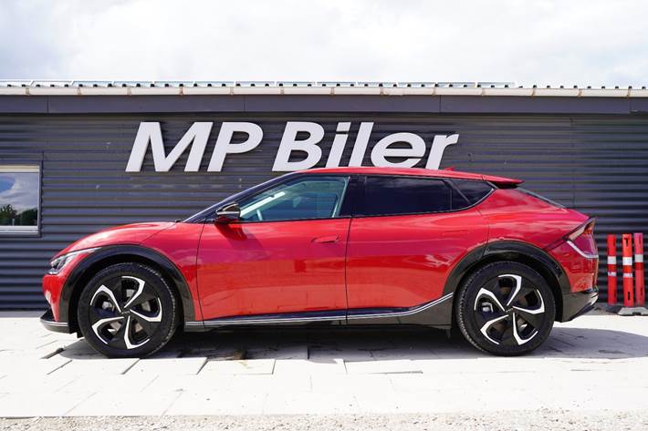 Rød Kia EV6 fra 2024