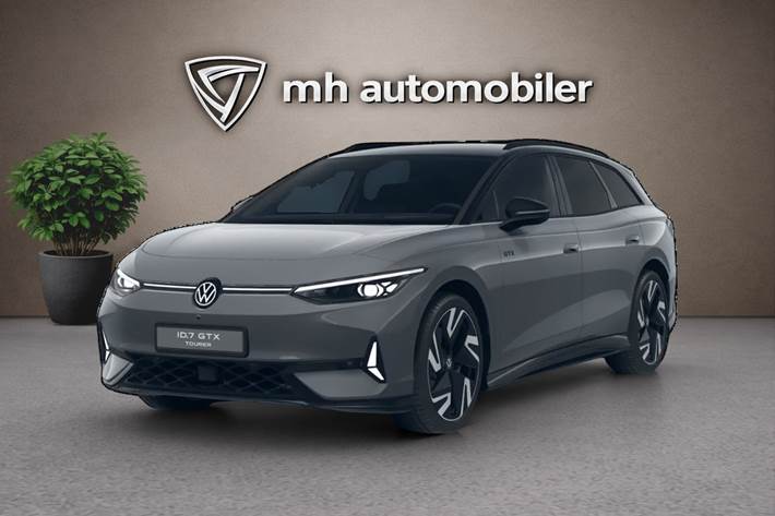 Grå VW ID.7 fra 2026 set udefra
