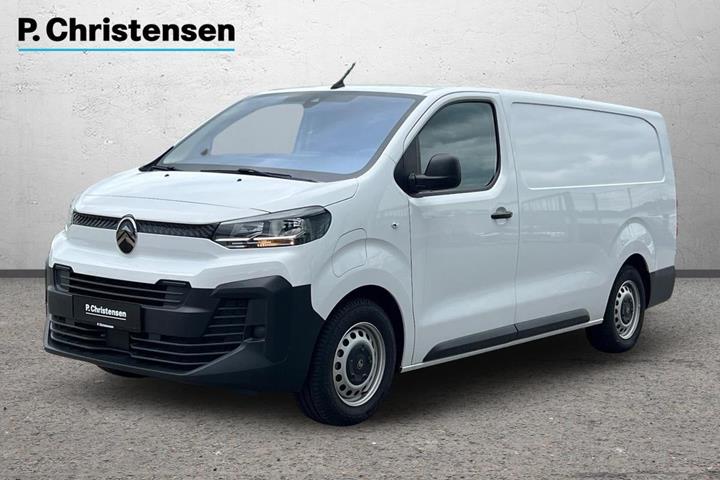 Hvid Citroën e-Jumpy fra 2024 set udefra