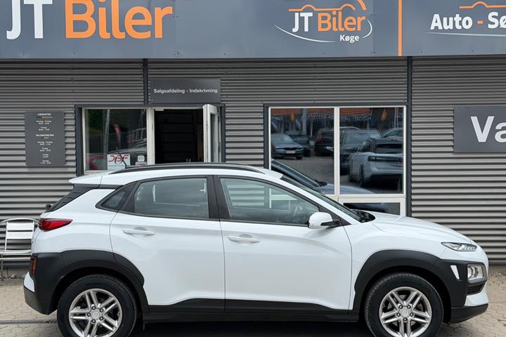 Hvid Hyundai Kona fra 2020