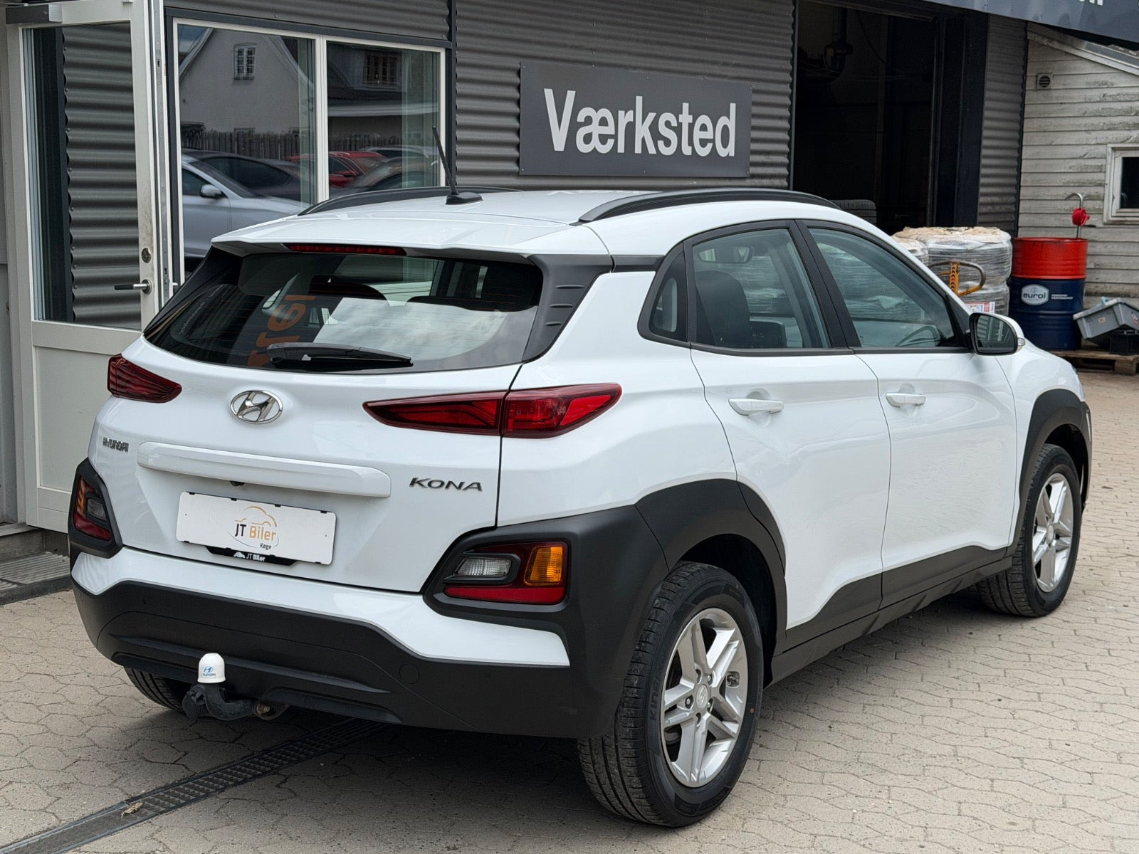 Hvid Hyundai Kona fra 2020