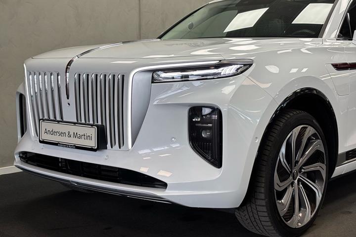 Hvid Hongqi E-HS9 fra 2024