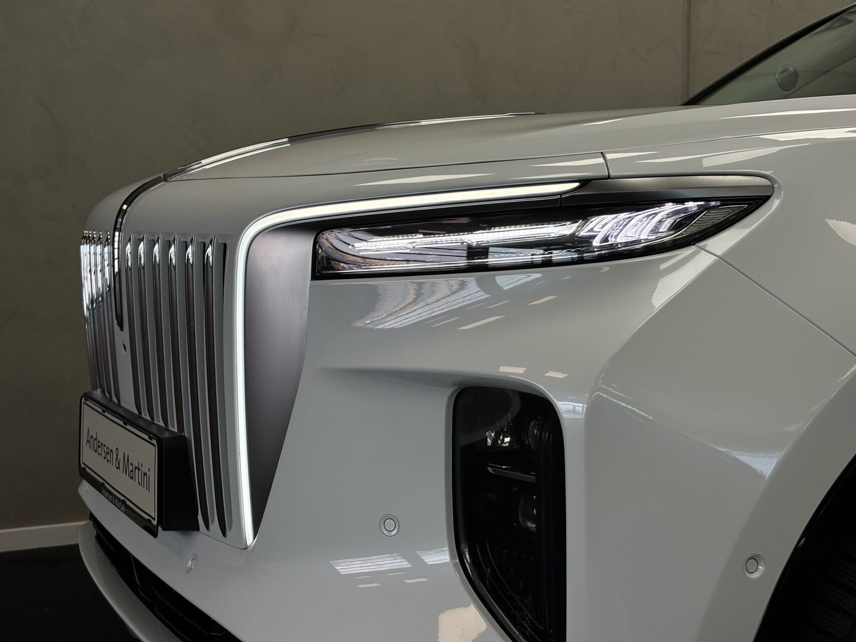 Hvid Hongqi E-HS9 fra 2024