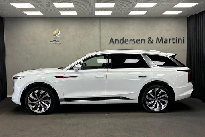 Hvid Hongqi E-HS9 fra 2024