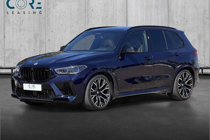 Blå BMW X5 fra 2020