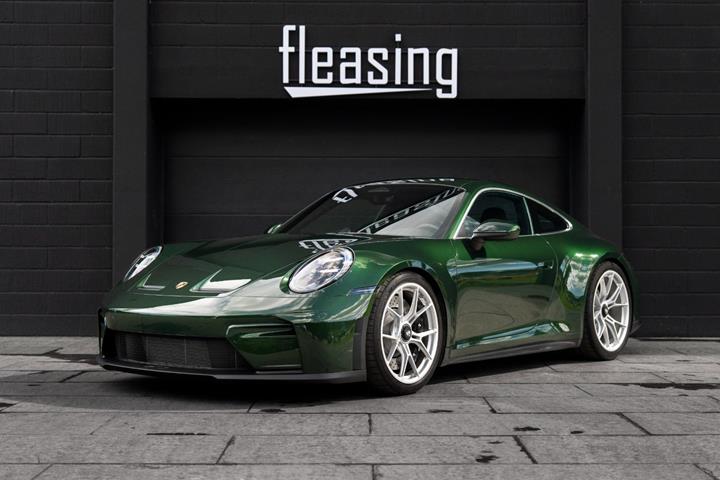 Grøn Porsche 911 GT3 fra 2026 set udefra