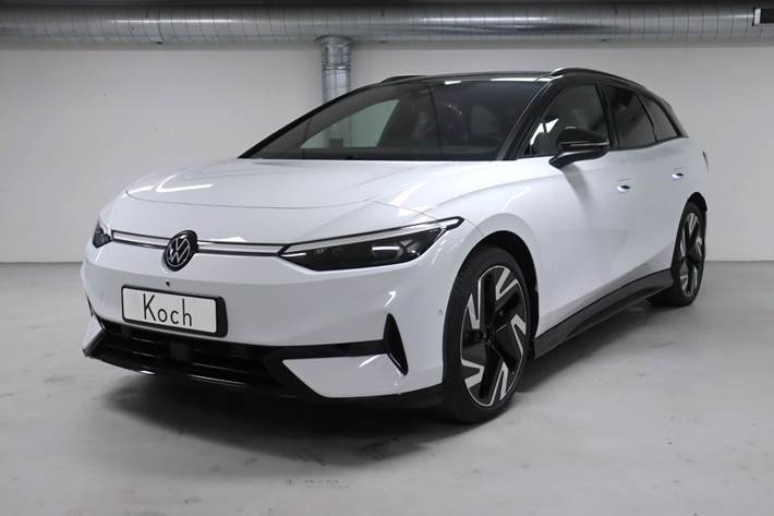 Hvid VW ID.7 fra 2026 set udefra