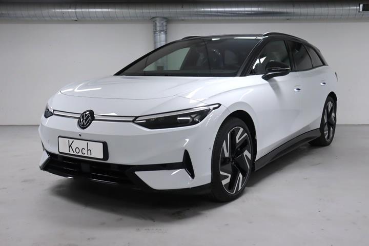 Hvid VW ID.7 fra 2026 set udefra
