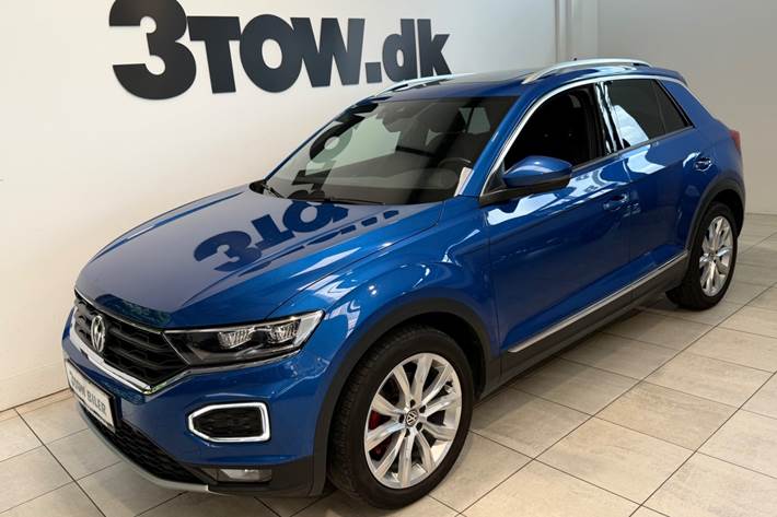 Blå VW T-Roc fra 2020