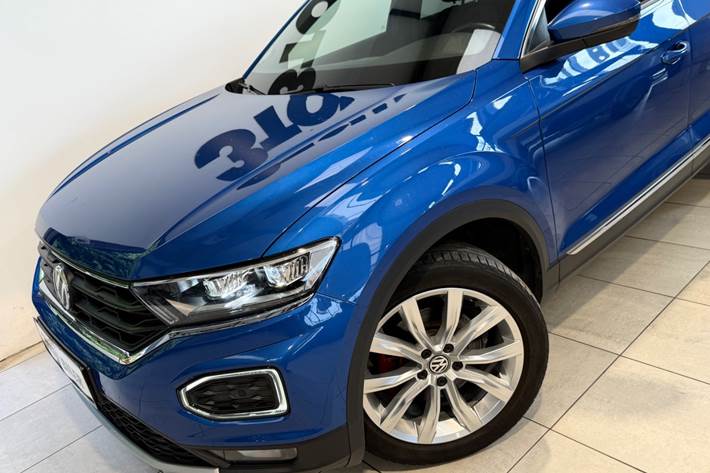 Blå VW T-Roc fra 2020