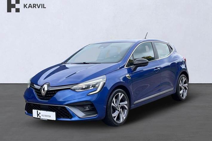 Blå Renault Clio V fra 2019 set udefra