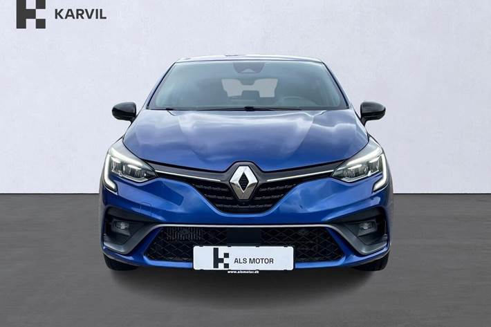 Blå Renault Clio V fra 2019