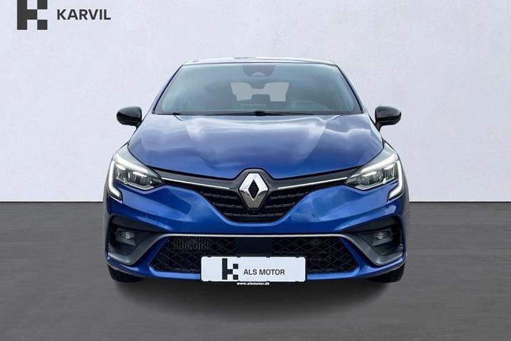 Blå Renault Clio V fra 2019