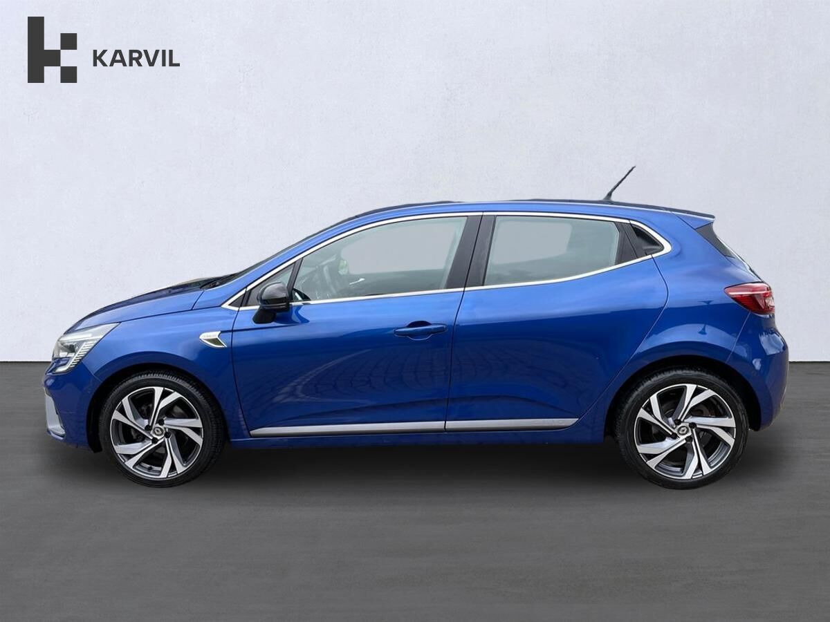 Blå Renault Clio V fra 2019