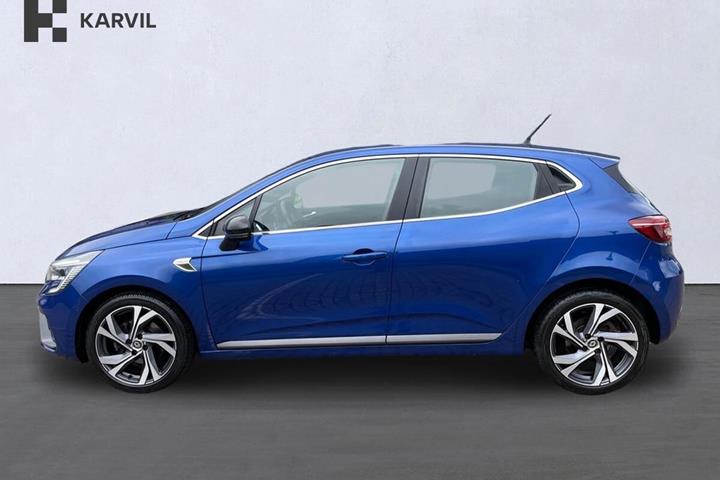 Blå Renault Clio V fra 2019