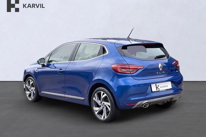 Blå Renault Clio V fra 2019