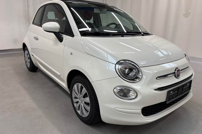 Hvid Fiat 500C fra 2016