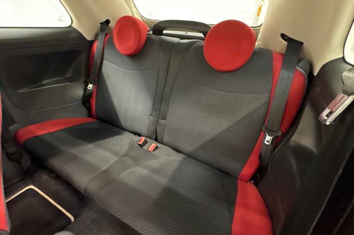 Hvid Fiat 500C fra 2016