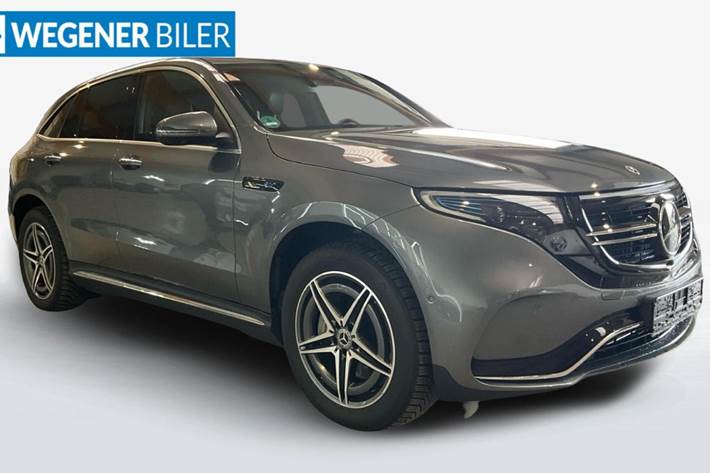 Grå Mercedes EQC400 fra 2021