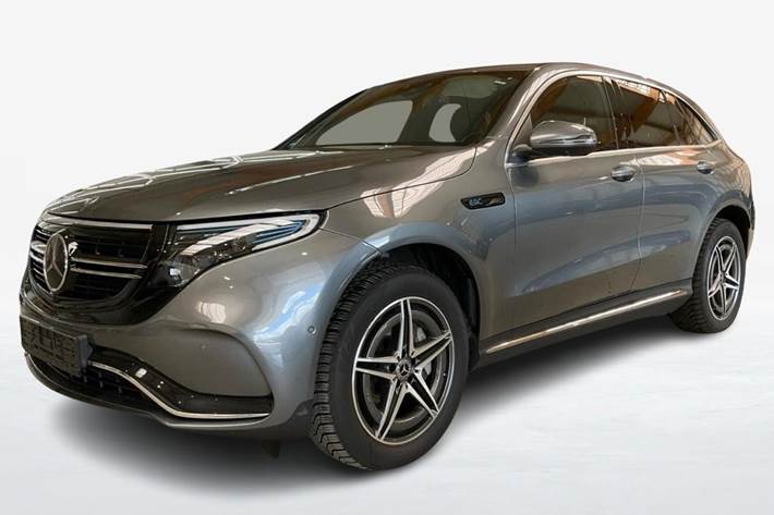 Grå Mercedes EQC400 fra 2021
