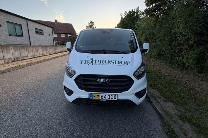 Hvid Ford Transit Custom Van fra 2020