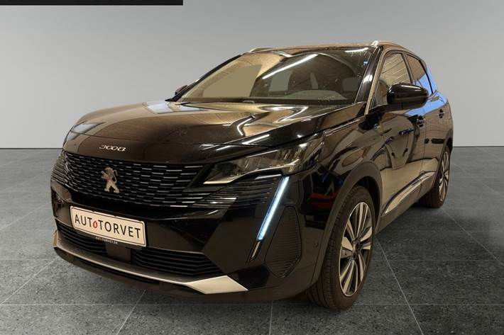 Sort Peugeot 3008 fra 2021 set udefra