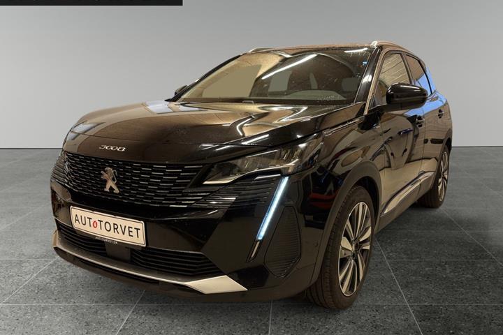 Sort Peugeot 3008 fra 2021 set udefra