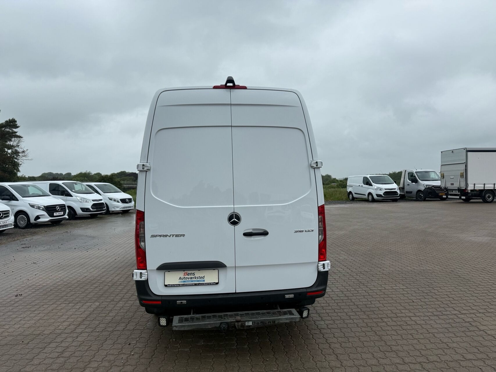 Hvid Mercedes Sprinter fra 2019