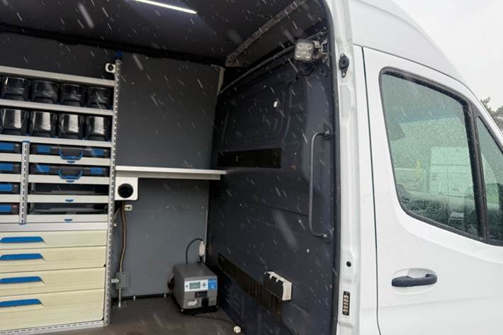 Hvid Mercedes Sprinter fra 2019