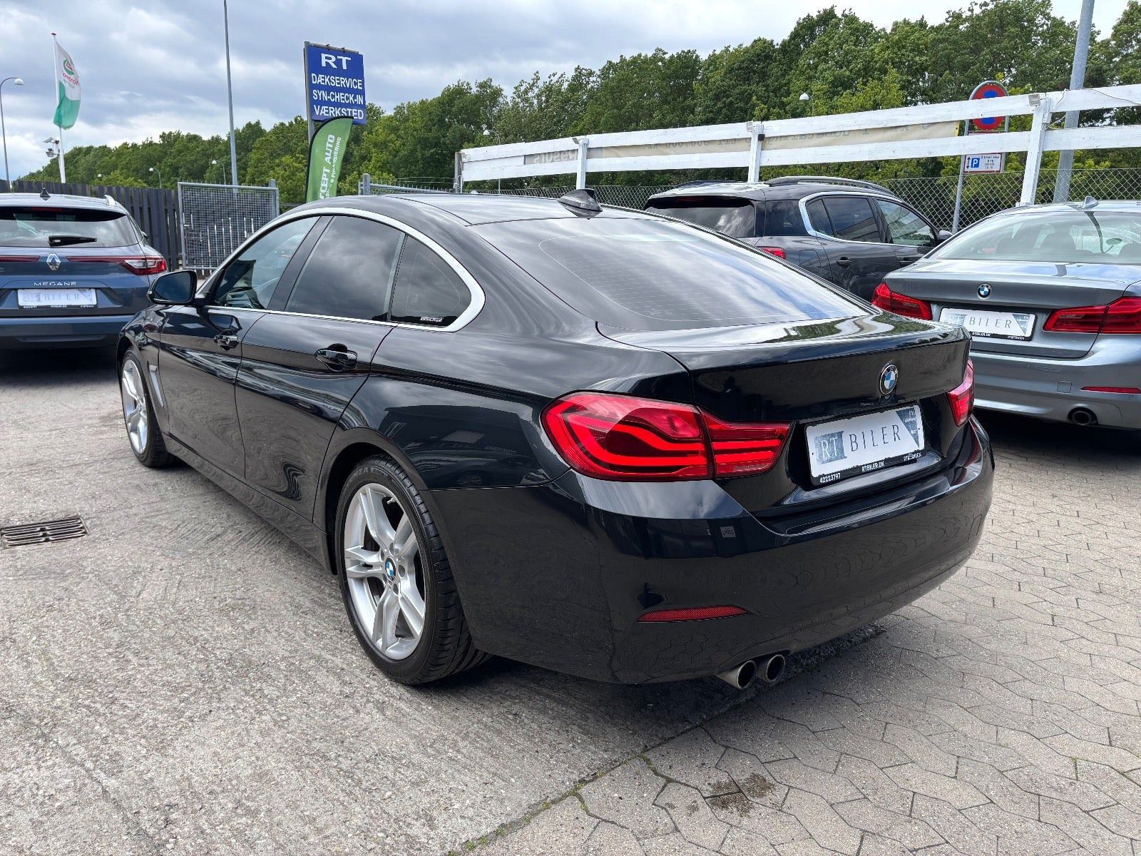 Hvid BMW 420i fra 2018