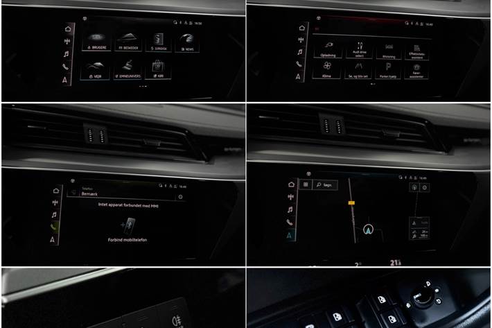 Sort Audi e-tron fra 2023