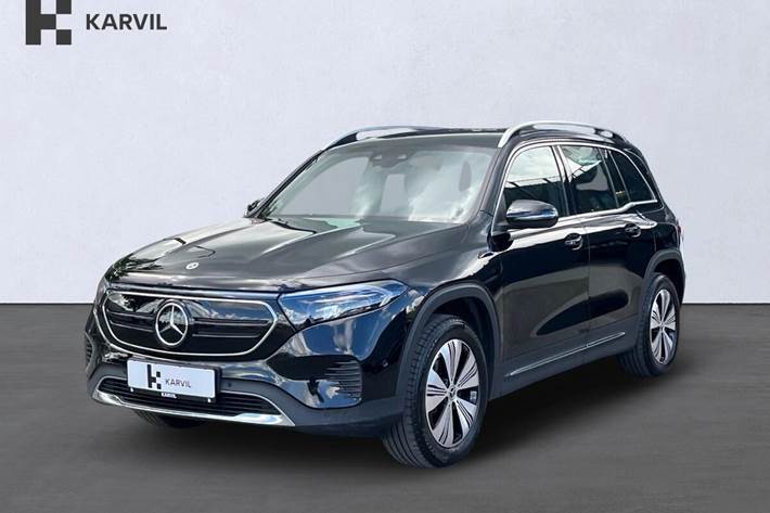 Sort Mercedes EQB300 fra 2022 set udefra