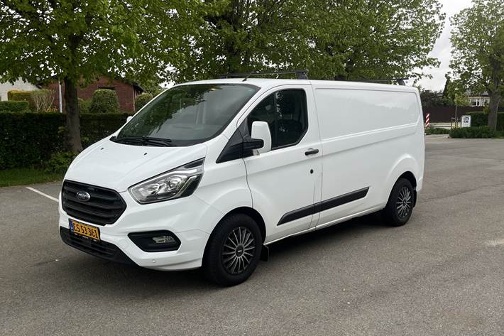 Hvid Ford Transit Custom Van fra 2018