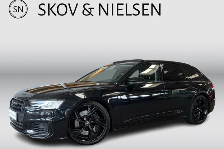 Sort Audi S6 fra 2021 set udefra