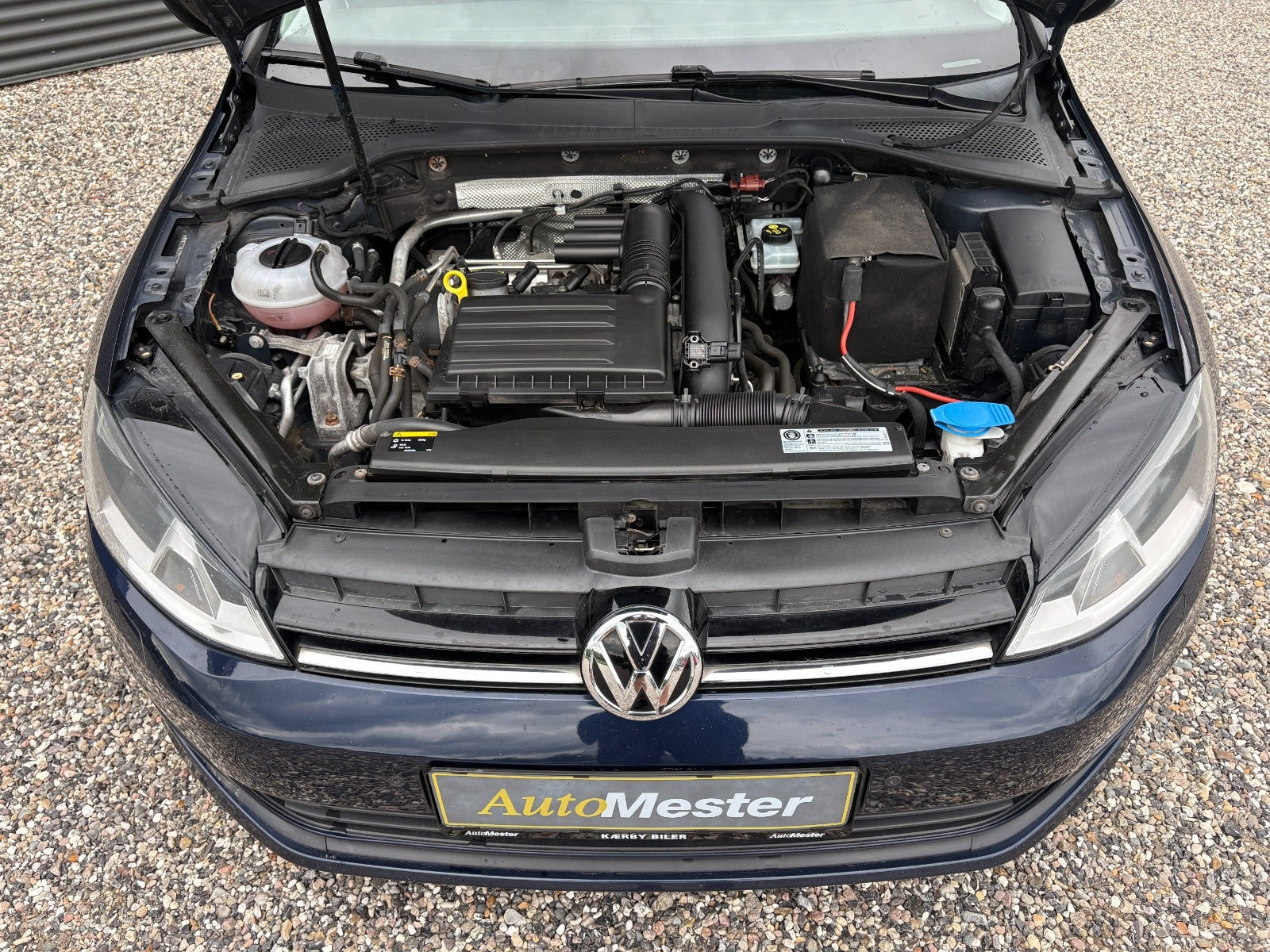Blå VW Golf VII fra 2016