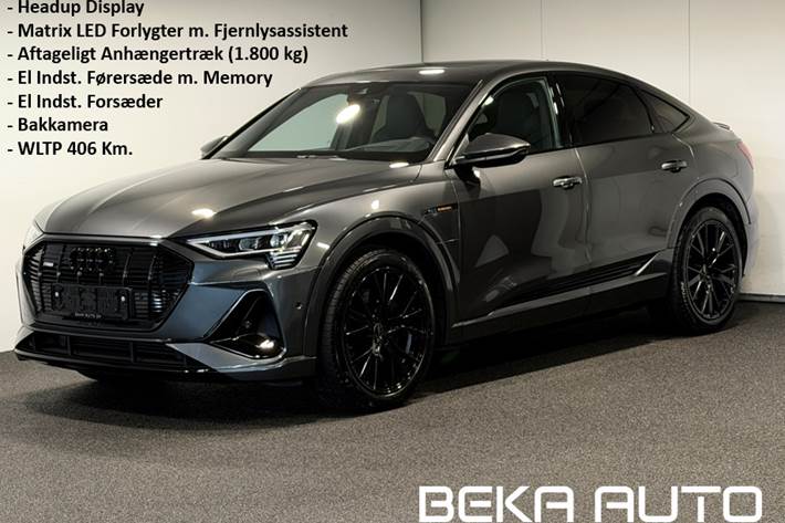 Grå Audi e-tron fra 2023
