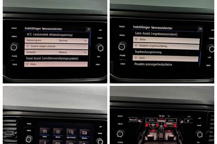 Gul VW T-Roc fra 2018