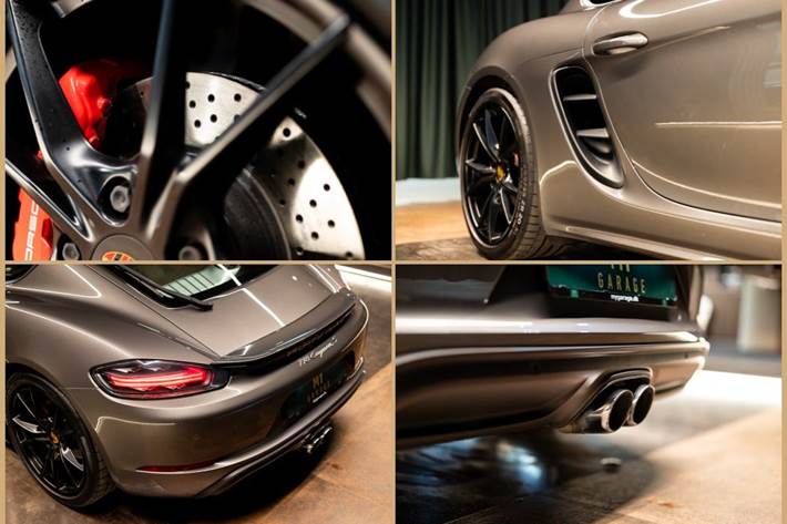 Grå Porsche 718 Cayman S fra 2016