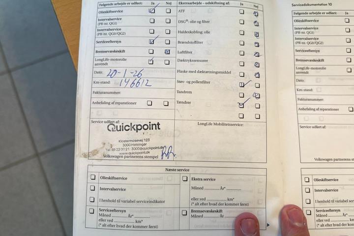 Grå VW Golf VI fra 2010