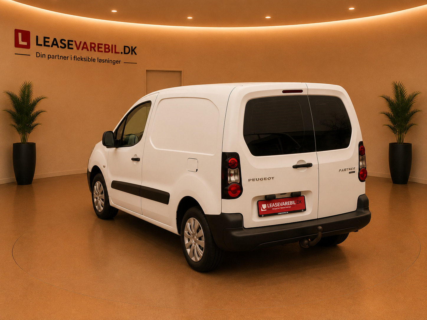 Hvid Peugeot Partner fra 2016