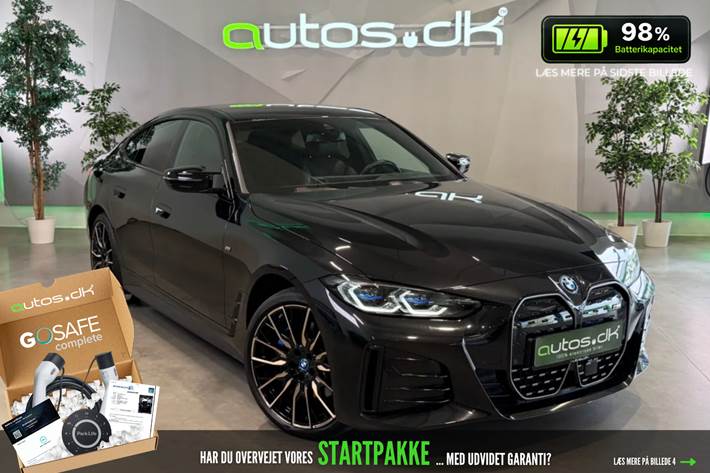 Sort BMW i4 fra 2023 set udefra