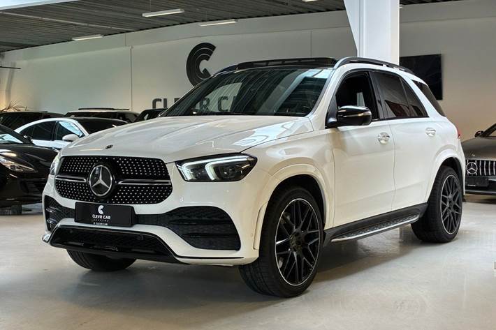 Hvid Mercedes GLE450 fra 2019